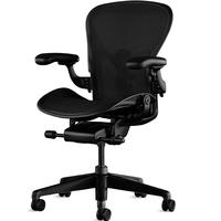 HermanMiller 赫曼米勒 Aeron系列 人体工学电脑椅 酷炫黑 中号