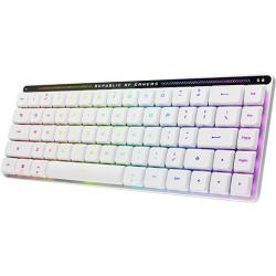 ROG 魔导士RX LP 68键 三模机械键盘 白色 矮光轴蓝轴 RGB