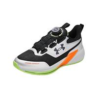 安德玛(Under Armour)校园儿童飞速跑鞋男童旋钮运动鞋穿脱自如轻盈舒适大童鞋2441104 黑/银 36码