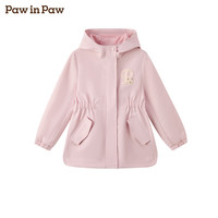 Paw in Paw PawinPaw卡通小熊童装25年秋季新款女童保暖舒适连帽收腰外套夹克