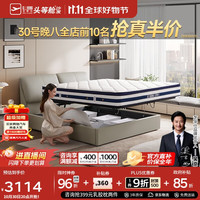 芝华仕 C604 皮床 1.8m 灰