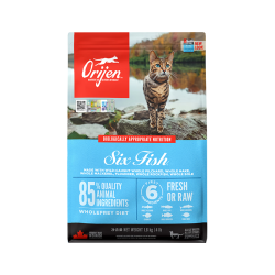 Orijen 渴望 六种鱼猫粮1.8kg 成猫幼猫通用粮美版 最近效期24/10月下旬