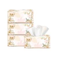 洁柔纸面巾东方花园装繁花加厚面巾纸实惠大包亲肤不刺激可湿水100抽 () 3层 100抽*4包