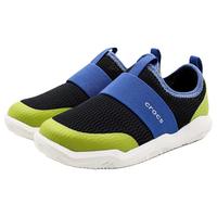 卡骆驰(crocs)激浪束带童鞋 2023夏季运动鞋轻便透气时尚潮流一脚穿网面休闲鞋 204022-07U C8(24-25/1250mm)