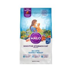 HALO 美国进口纯鲜肉海鲜味防软便防呕吐成猫粮 海鲜味10/4.5kg ·~