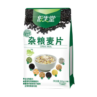 低生堂营养杂粮麦片 无糖黑苦荞荞麦麦片 糖尿人谷物代餐饱腹免煮速溶粥 袋装500g1袋【杂粮麦片】