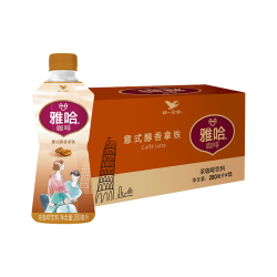 统一 雅哈 意式醇香拿铁咖啡280ml*15瓶/箱