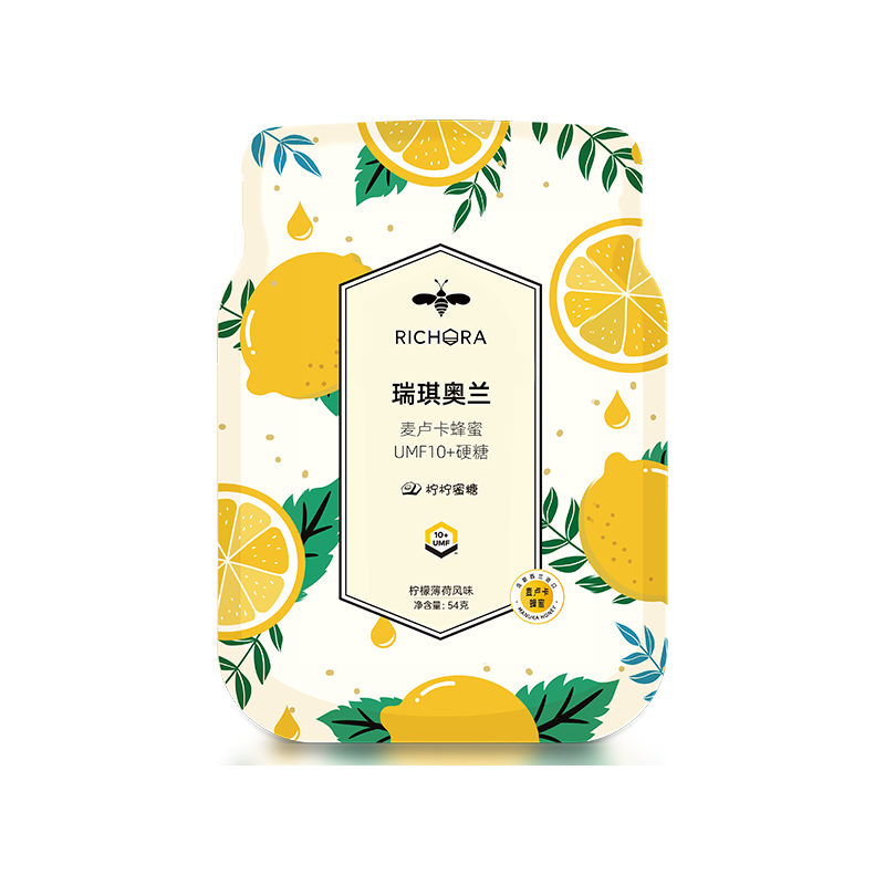 Richora 瑞琪奥兰 麦卢卡蜂蜜UMF10+硬糖 柠檬薄荷风味