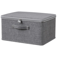 花栖之谷收纳箱家用可水洗衣服整理衣柜大容量带盖储物箱阳离子特大