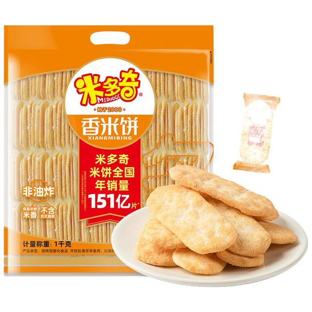 88VIP：米多奇 雪饼香米饼 休闲饼干  402g