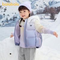  balabala/巴拉巴拉 连帽 女童羽绒马甲