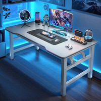 连理之木折叠桌电脑桌家用电竞桌宿舍学习书桌简约办公桌便携单人桌子 可折叠电脑桌黑色80*40*75cm