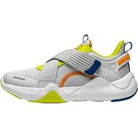 李宁 LI-NING童鞋儿童运动鞋男大童交叉松紧带减震回弹休闲鞋YKCU128-1川石灰39