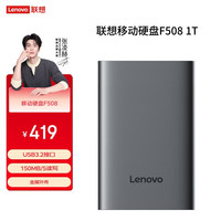 联想 Lenovo 移动硬盘2.5英寸机械硬盘轻薄高速传输 F508新品上市 2TB