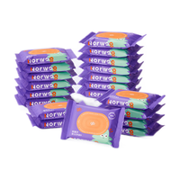 好孩子 婴儿手口湿巾 小包抽随身便携装湿巾8片*20包 宝宝新生儿儿童湿巾