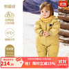 欧孕 婴儿羽绒服冬季连体衣外出加厚一体爬服 熊猫绿