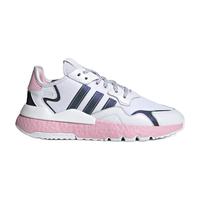 阿迪达斯官网 adidas 三叶草 NITE JOGGER W 女鞋经典运动鞋EG7942 亮白/1号黑色/正粉 37(230mm)