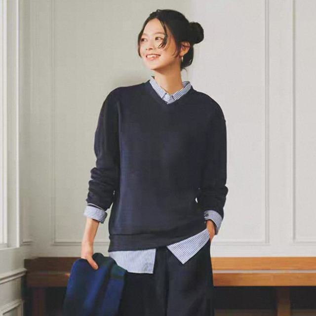 UNIQLO 优衣库 女装针织摇粒绒套头衫