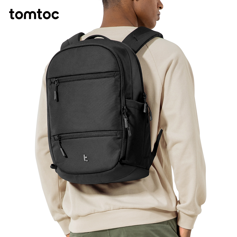 tomtoc 通勤双肩包大容量商务上班差旅背包男士款电脑包双肩T77S1