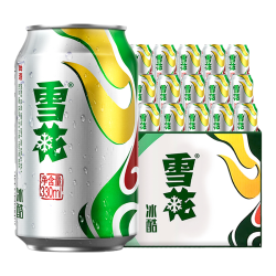 雪花 啤酒冰酷9度330ml*24听新鲜拉格啤酒整箱