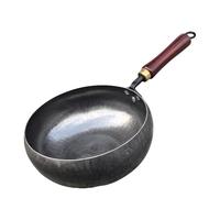 孟大锤 无涂层不易粘锅 铁锅 镜面款大肚锅【单锅】 22cm 精铁