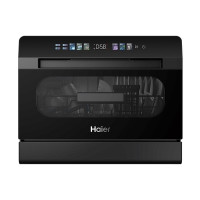 海尔 Haier 小海贝系列 ETW83286KHU1 台式洗碗机 8套 钢琴黑