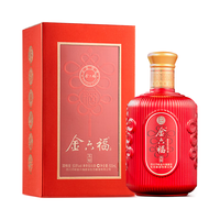 金六福 中国结 兼香型白酒 50.8度 500ml 单瓶装 婚宴礼赠