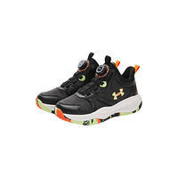安德玛 UNDER ARMOUR【舒适&缓震】33-40男中大童透气运动休闲旋钮扣中帮篮球鞋