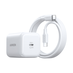 绿联 氮化镓快充 充电器套装+Type-C数据线  单Type-C口 线充套装 45W