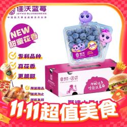 佳沃 当季鲜果！佳沃 大号云南花香蓝莓（18mm+）125g*4盒