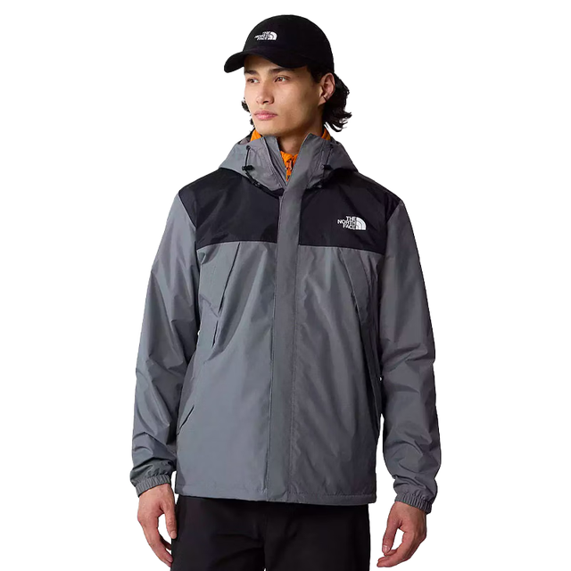 PLUS会员：北面 美版男女款ANTORA防风透气连帽冲锋衣夹克 NF0A7QEYC6B男款-C6B-烟珠灰