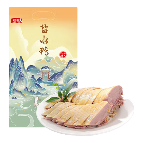 源春 南京桂花风味盐水鸭 熟食鸭子方便菜家宴食材 盐水鸭1kg整只装（7仓直发）