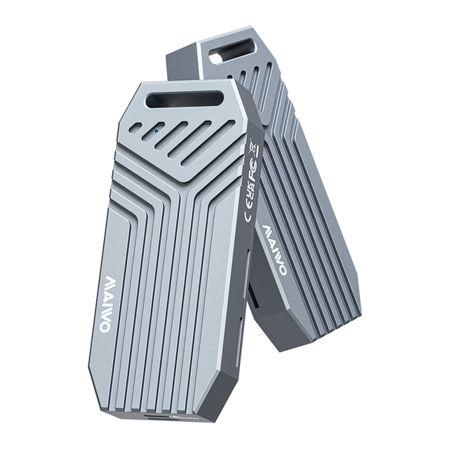 麦沃 K1695F USB4.0硬盘盒 M.2 NVMe固态40Gbps硬盘盒 内置涡轮风扇兼容雷电4/3适用笔记本手机外接盒