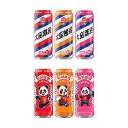 大窑 嘉宾味橙子味汽水荔枝饮料500mL*8罐整箱嘉宾