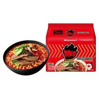 SAMYANG 三养MEP冷酷辣泡菜凉面冷面拉面韩国方便面泡面夏季速食夜宵 MEP拉面黑胡椒辣牛肉味102g*5