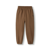 巴拉巴拉童装儿童运动裤男童女童冬装加绒长裤子保暖加厚一体绒潮 咖啡50893