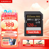 SanDisk 闪迪 相机卡 4K高清SD卡 UHS-I微单存储卡128G标配+川宇Type-C读卡器价值14.9元