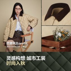 波司登 巴恩风 90%绒短款复古轻薄羽绒服 B250135332