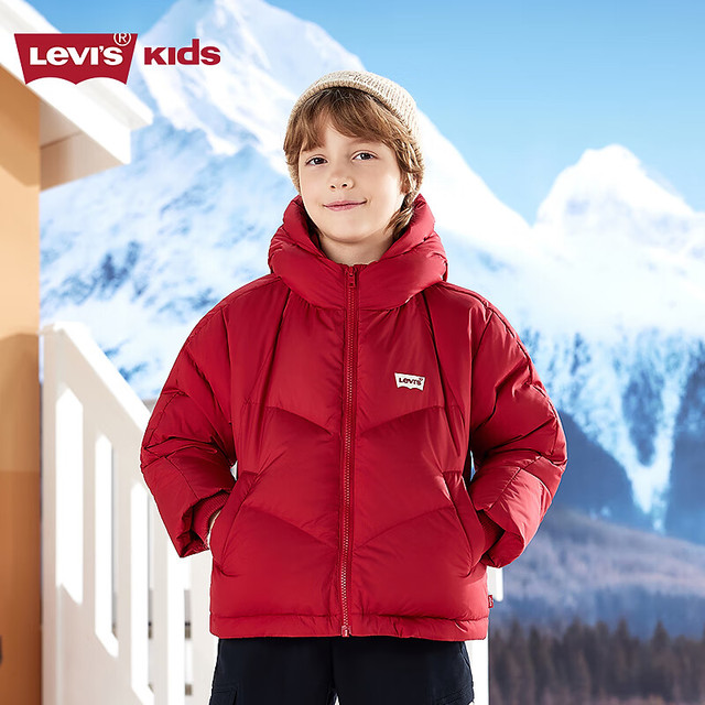 Levi's 李维斯 儿童羽绒服男童 80绒  充绒量161g 全国温度适用