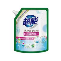 超能洗衣液袋装2kg*2袋装植翠低泡洗衣液鲜艳亮丽自然清香8斤家庭装
