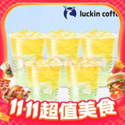 瑞幸咖啡 五杯 芦荟冰茶
