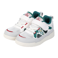 江博士春季男女童简约宝宝舒适学步鞋时尚运动儿童鞋 米/灰 23 脚长约13.4-14.1