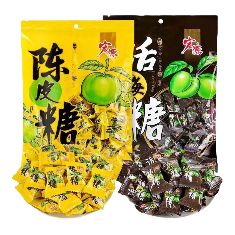  宏源 休闲零食 陈皮糖  陈皮+话梅500g散装 301-500g
