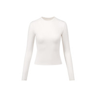 5折起|维密云感超柔塑身衣暖感塑形紧身连体衣女25秋 34Y5椰果白-圆领 M