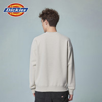 Dickies25秋冬火焰logo印花宽松圆领卫衣 加绒内里男女