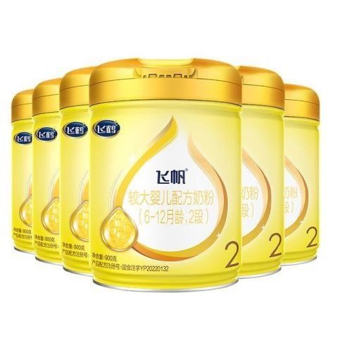 值选：飞鹤 飞帆系列 较大婴儿奶粉 国产版 2段 900g