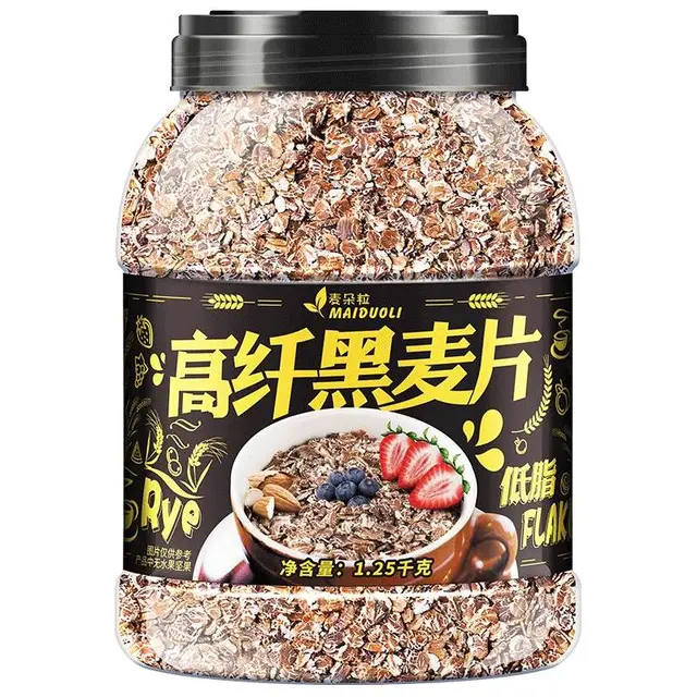 MAIDUOLI 麦朵粒 黑麦片高纤低脂燕麦片