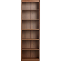 林氏家居复古书柜书架一体胡桃木色整墙客厅储物展示柜子木业UM1X 【胡桃色组合】2.8m书柜 【胡桃色|组合】2.8m书柜