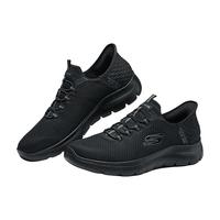 斯凯奇 男鞋Silp ins闪穿鞋户外运动休闲鞋网面鞋健步鞋232457 全黑色/BBK 41