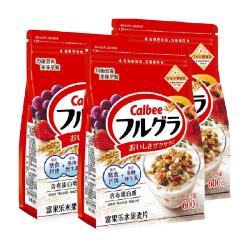卡乐比 富果乐原味水果麦片600g*3袋冲饮即食早餐饱腹